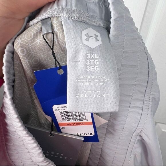 Sz 3XL Under Armour Recovery Knit Warm-Up Pants Halo Grey $110 MSRP NWT - Picture 8 of 12